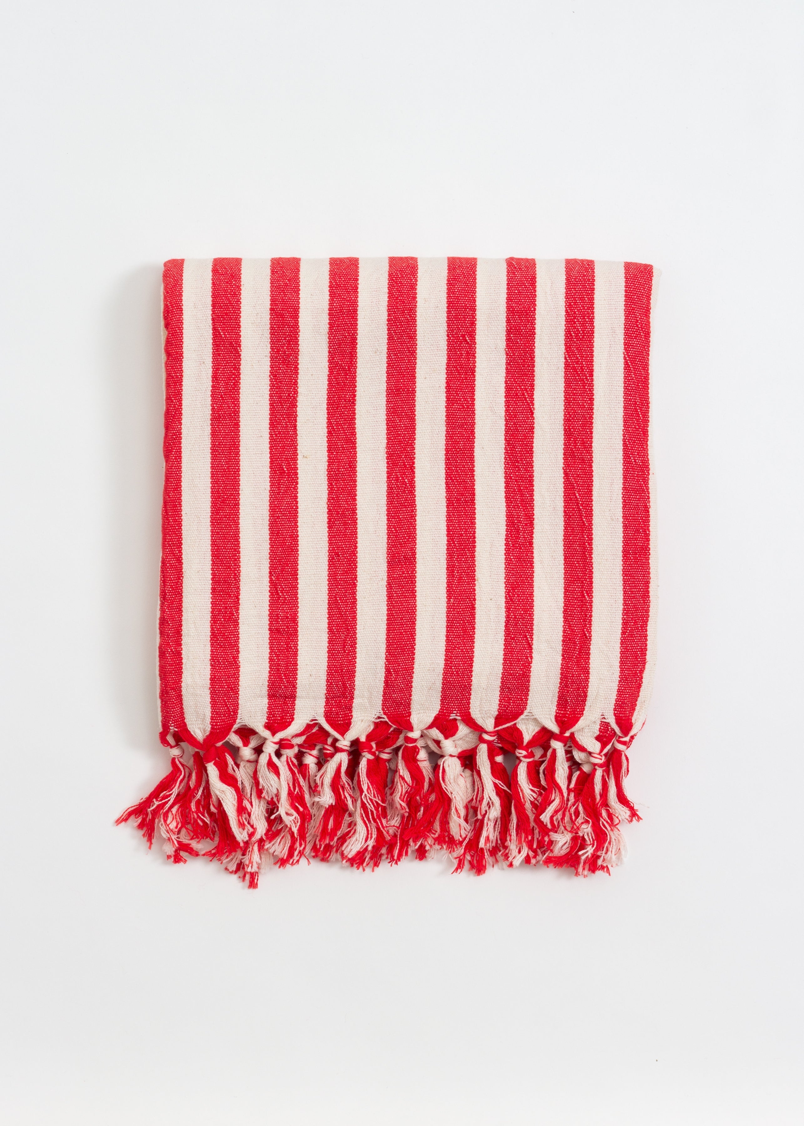 Girit Red Cotton Linen Towel