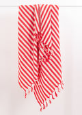 Girit Red Cotton Linen Towel